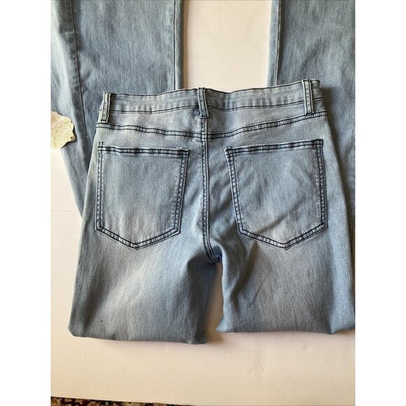 altar'd state flare Jeans Size Medium NWT Light Blue - Picture 7 of 8